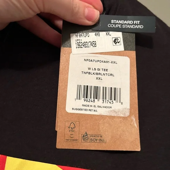 NWT The North Face Sz XXL Black Long Sleeve Graphic Alpine Equipment Top Shirt! - Picture 4 of 10